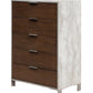 Nova Domus Conner Modern Dark Walnut and Faux Concrete Chest