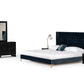 Modrest Wales Modern Blue Fabric Bed