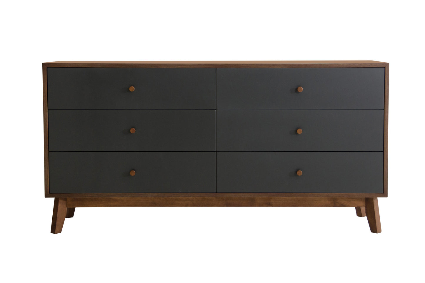 Nova Domus Dali Mid-Century Grey and Walnut Dresser