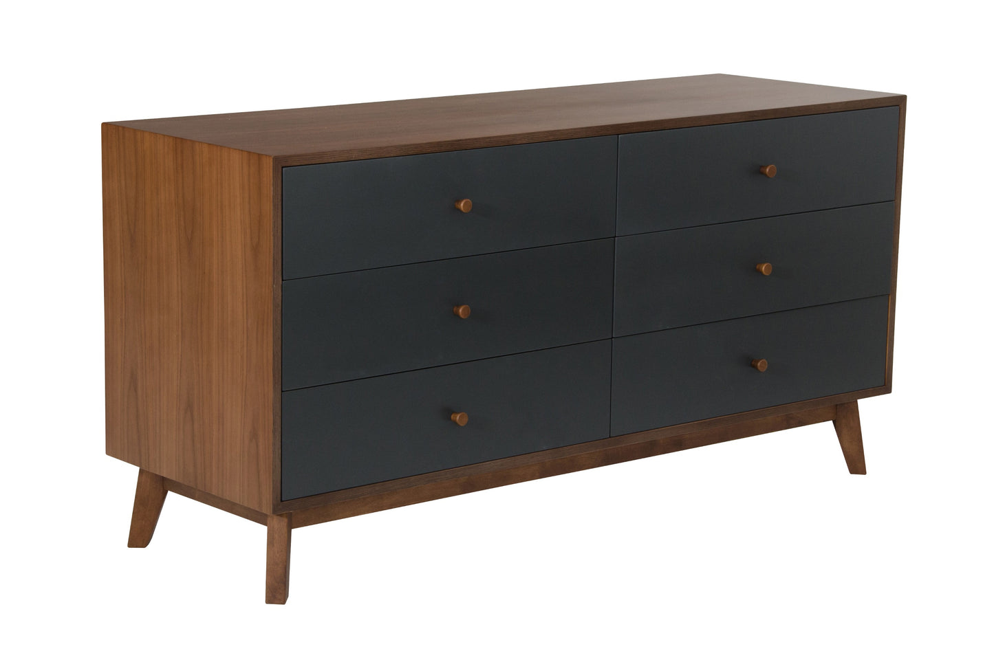 Nova Domus Dali Mid-Century Grey and Walnut Dresser