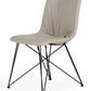 Naomi Modern Grey Leatherette Dining Chair Set of 2