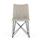 Naomi Modern Grey Leatherette Dining Chair Set of 2