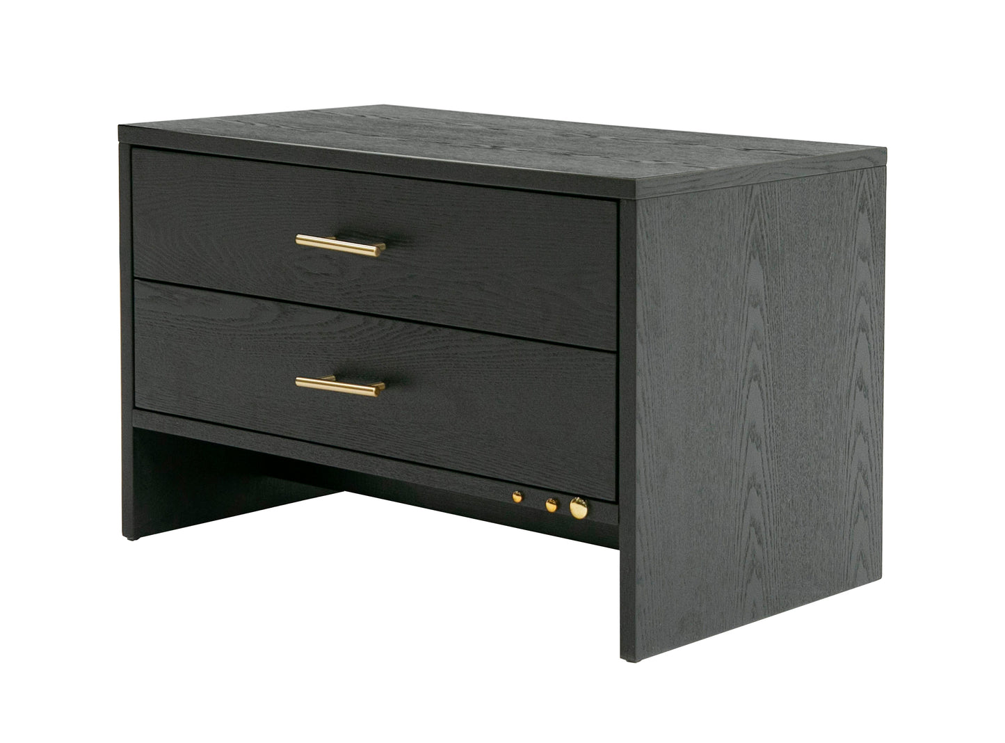 Modrest Wales Modern Grey Ash 2-Drawer Nightstand
