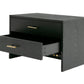 Modrest Wales Modern Grey Ash 2-Drawer Nightstand
