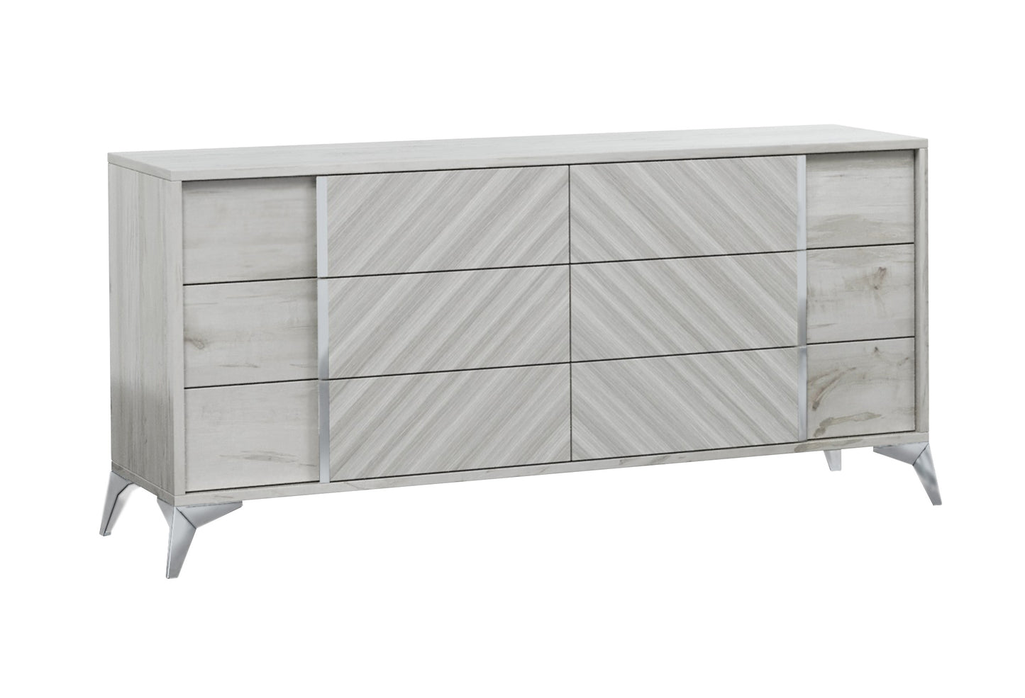 Nova Domus Alexa Italian Modern Grey Dresser