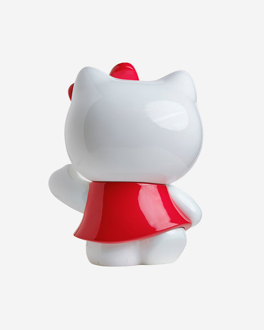 Leblon Delienne Hello Kitty Dress sculpture in White & Red, 10.5 inch