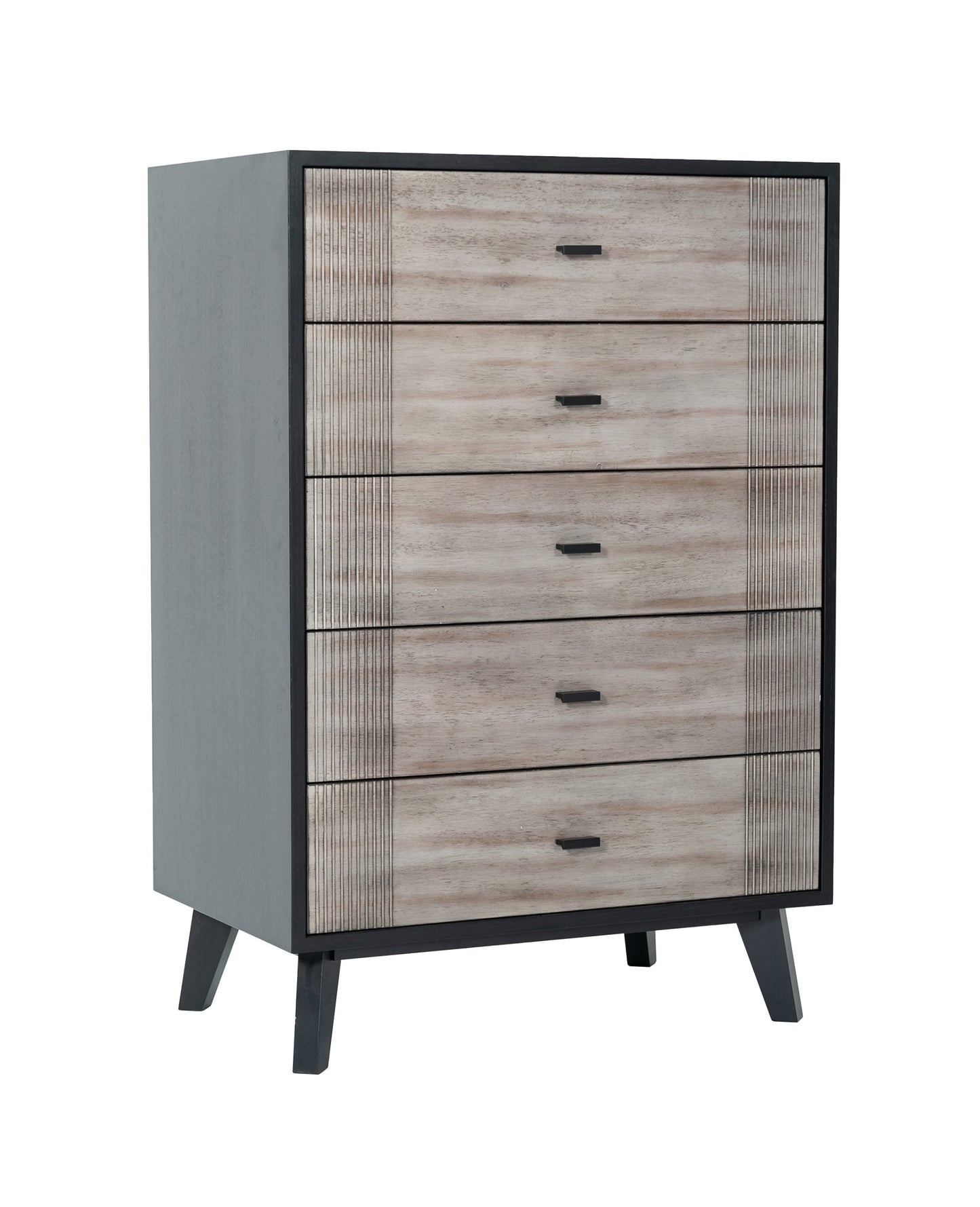 Nova Domus Panther Contemporary Grey and Black Chest