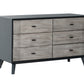 Nova Domus Panther Contemporary Grey and Black Dresser