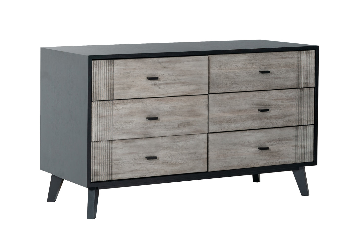 Nova Domus Panther Contemporary Grey and Black Dresser