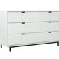 Nova Domus Valencia Contemporary White Dresser