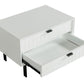 Nova Domus Valencia Contemporary White Nightstand