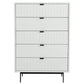 Nova Domus Valencia Contemporary White Chest