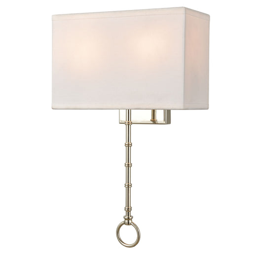 Shannon 17" 2-Light Sconce Polished Chrome by Elk