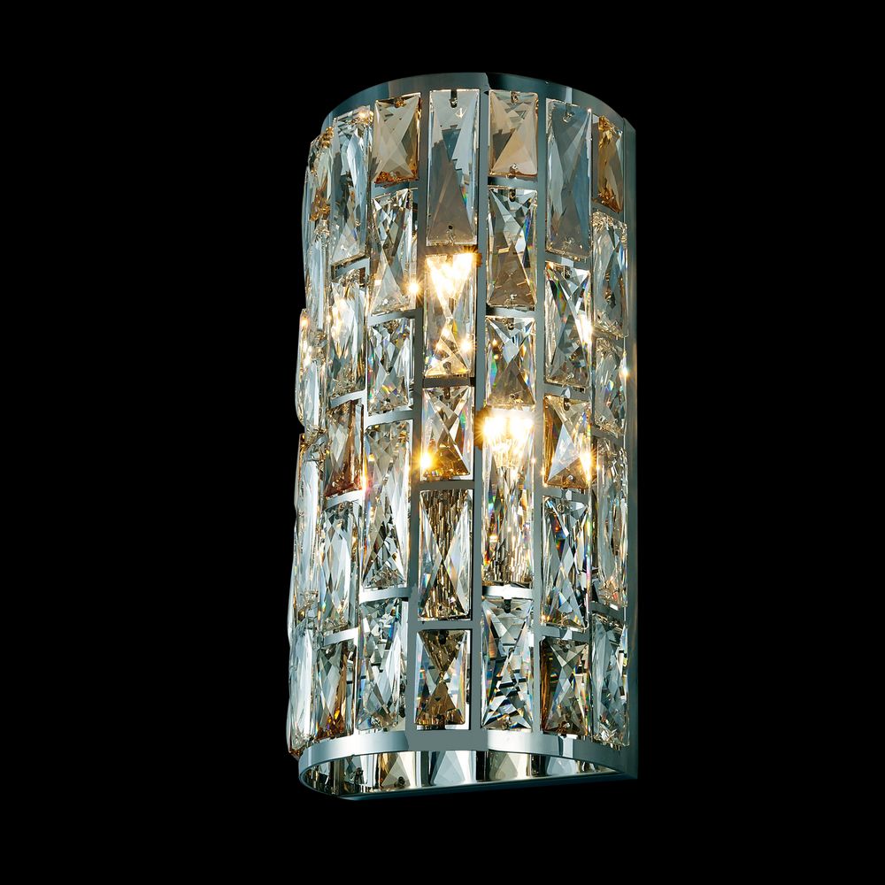Camden Wall Sconce 3-Light in Chrome 7509WSCH by StarFire Crystal