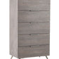 Nova Domus Bronx Italian Modern Faux Concrete and Grey Chest