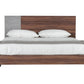 Nova Domus Palermo Modern Italian Faux Concrete and Walnut Bed