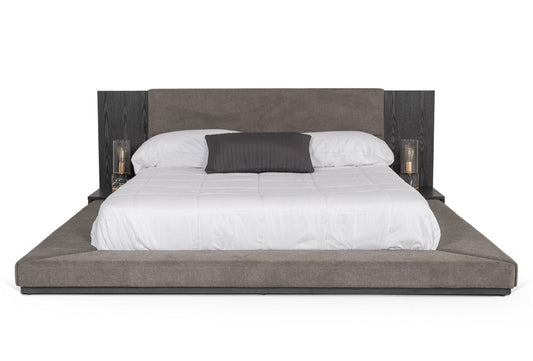 Eastern King Nova Domus Jagger Modern Grey Bed