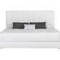 Nova Domus Angela Italian Modern White Eco Leather Bed