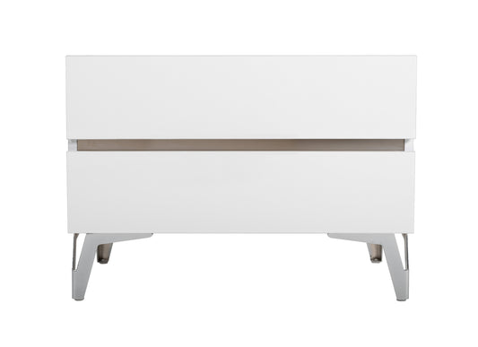 Nova Domus Angela Italian Modern White Nightstand