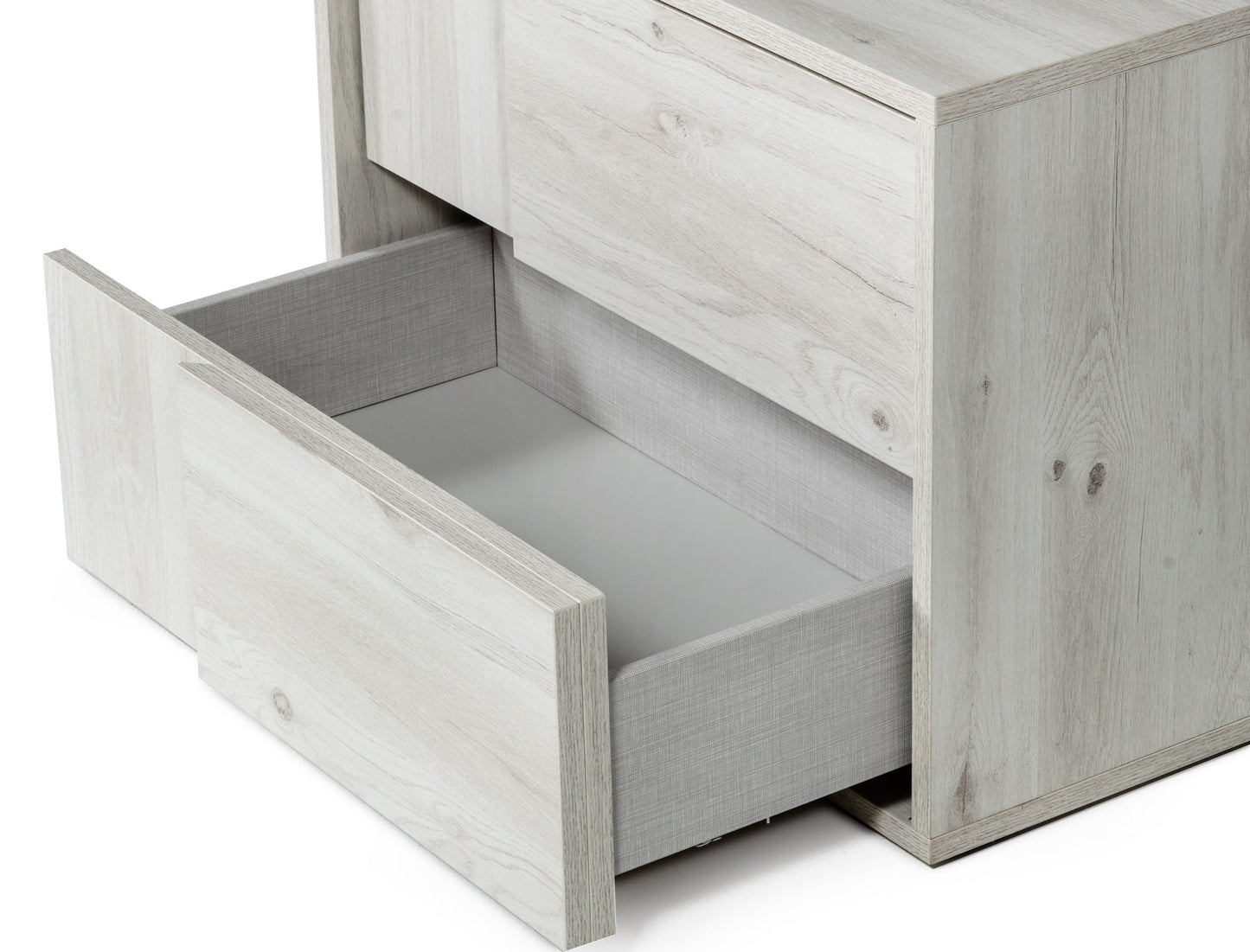 Nova Domus Asus Italian Modern White Washed Oak Nightstand