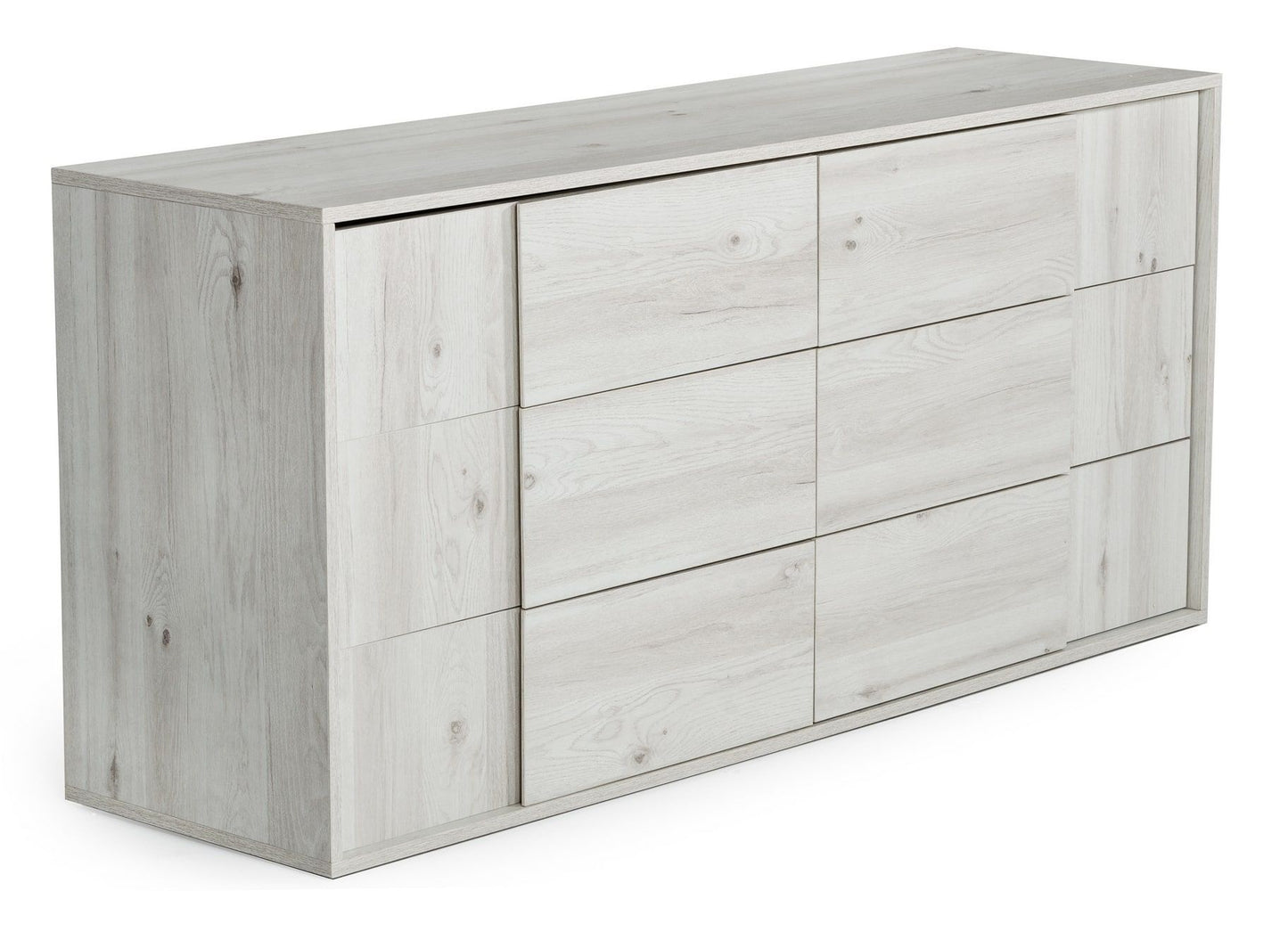 Nova Domus Asus Italian Modern White Washed Oak Dresser