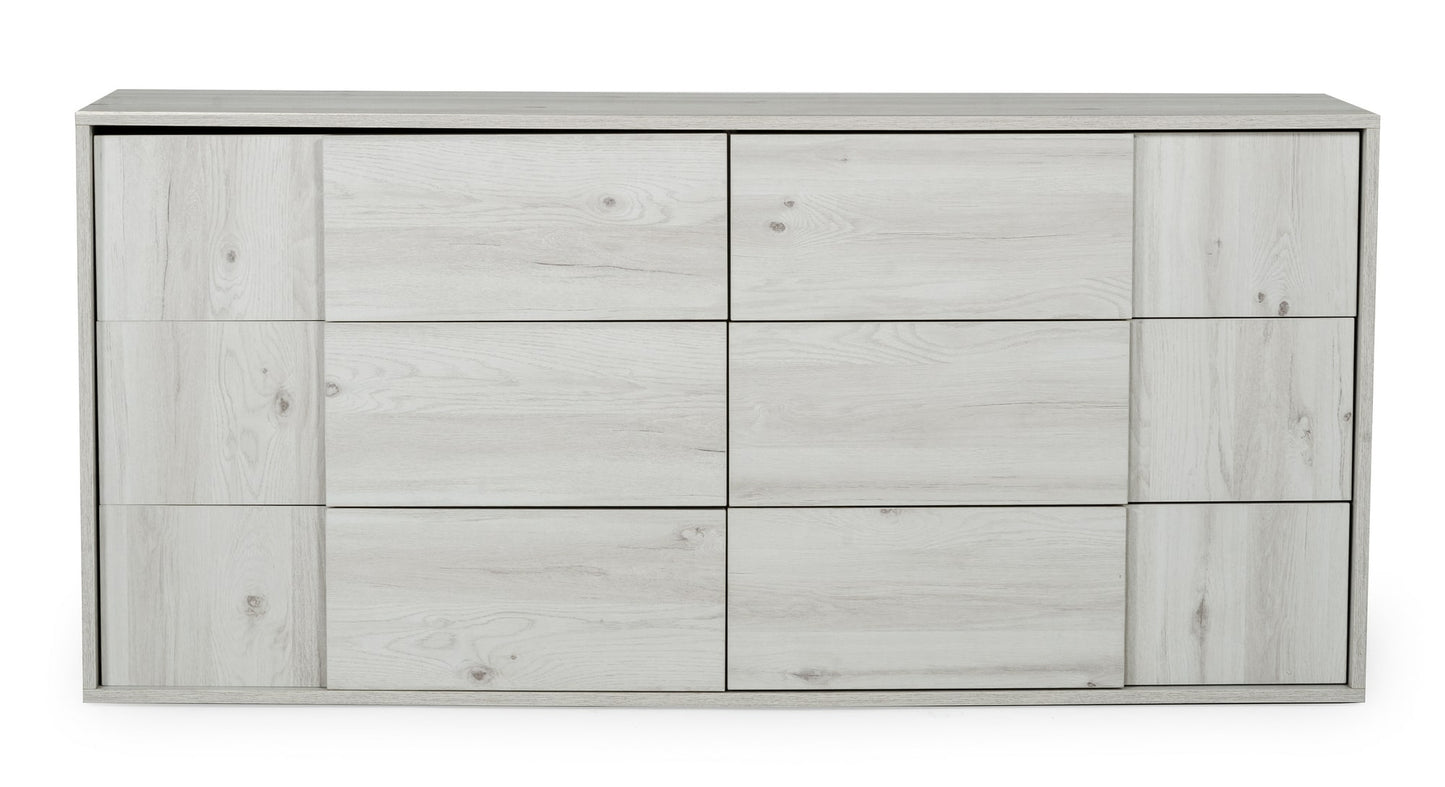 Nova Domus Asus Italian Modern White Washed Oak Dresser