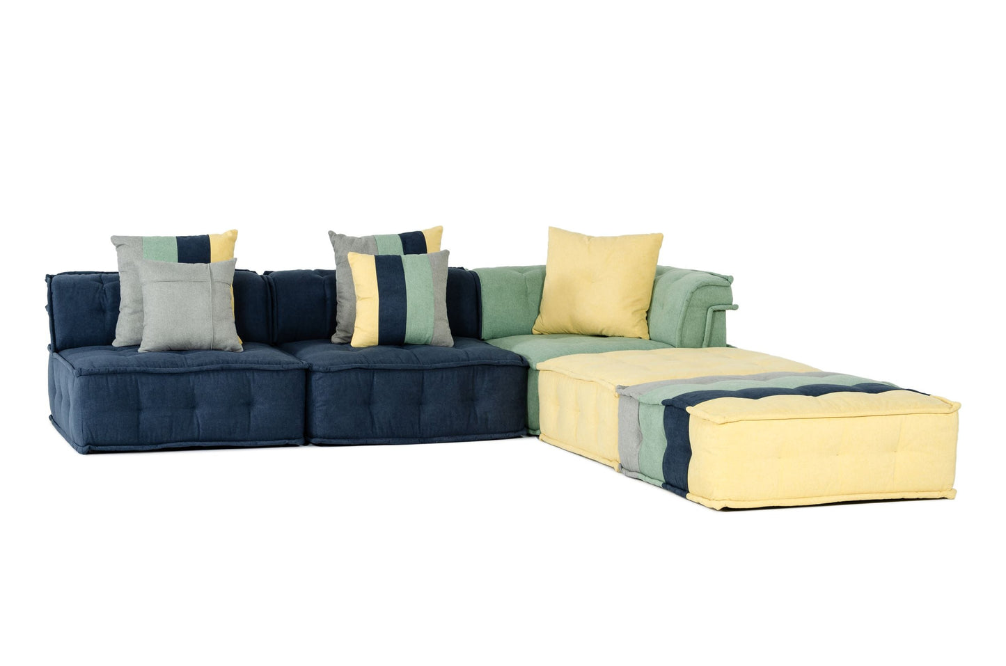 Divani Casa Dubai Modern Multicolored Fabric Modular Sectional Sofa