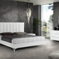 Nova Domus Angela Italian Modern White Eco Leather Bedroom Set