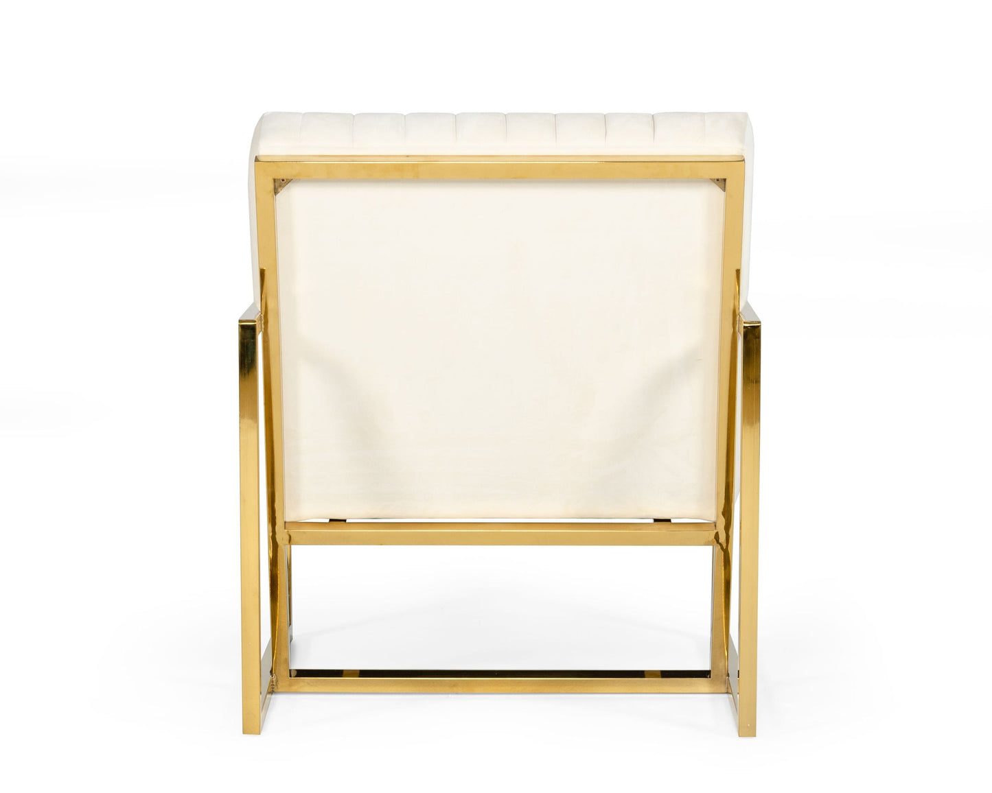 Divani Casa Baylor Modern Off-White Accent Chair