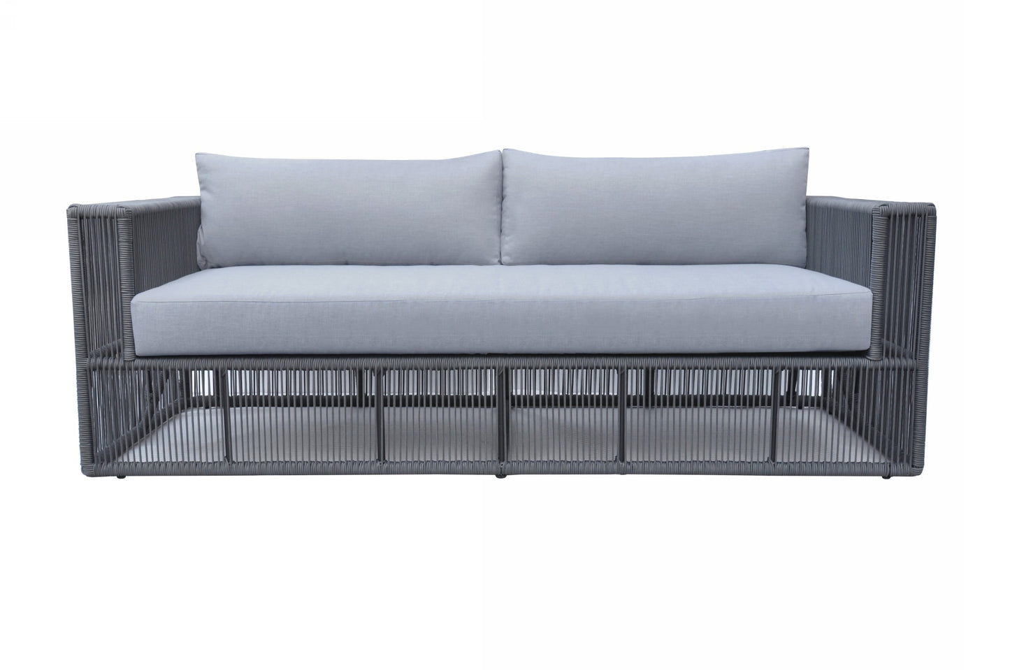 Renava Whimsy Modern Outdoor Light Grey and Dark Grey Sofa Set