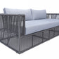 Renava Whimsy Modern Outdoor Light Grey and Dark Grey Sofa Set