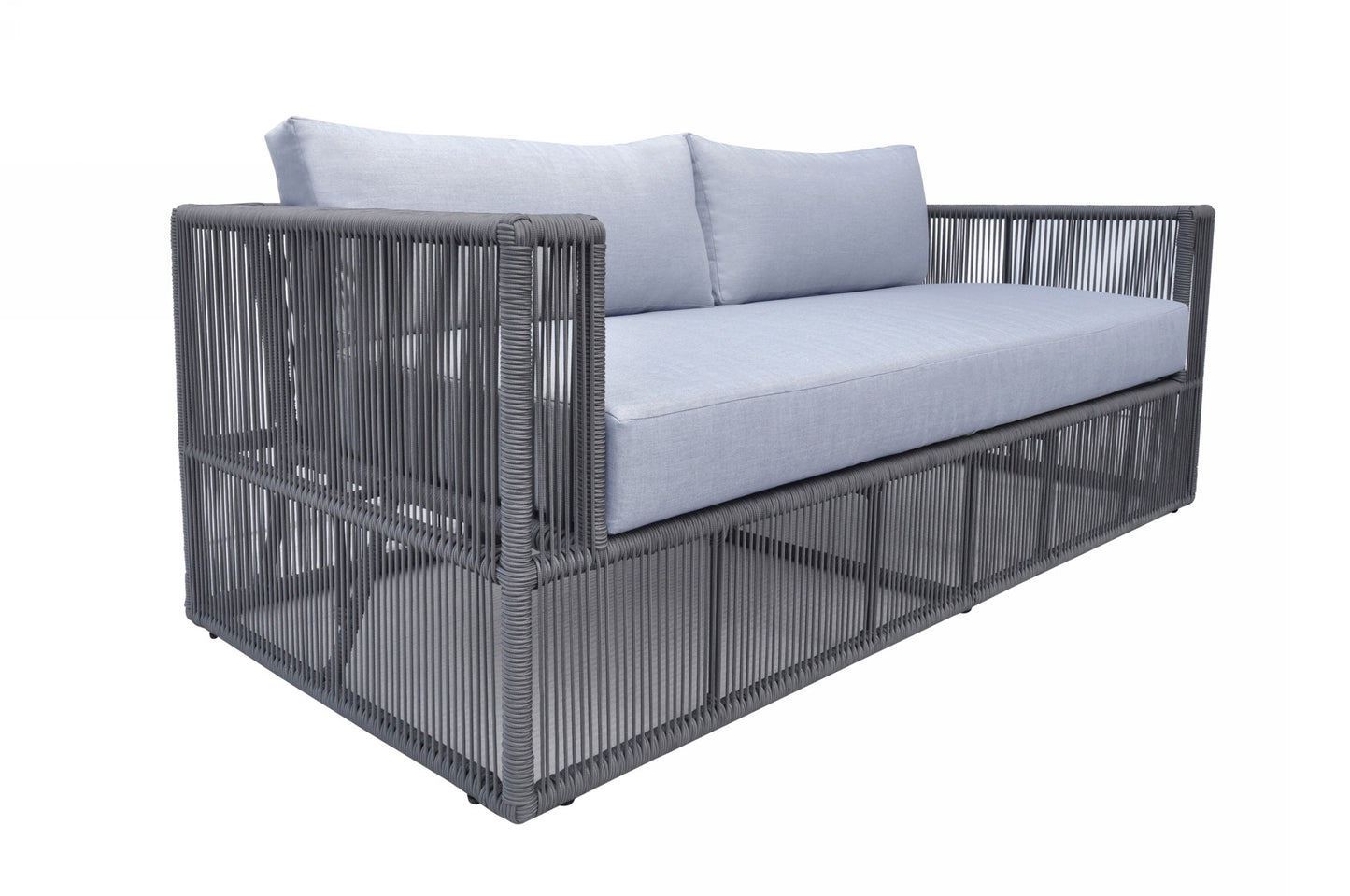 Renava Whimsy Modern Outdoor Light Grey and Dark Grey Sofa Set