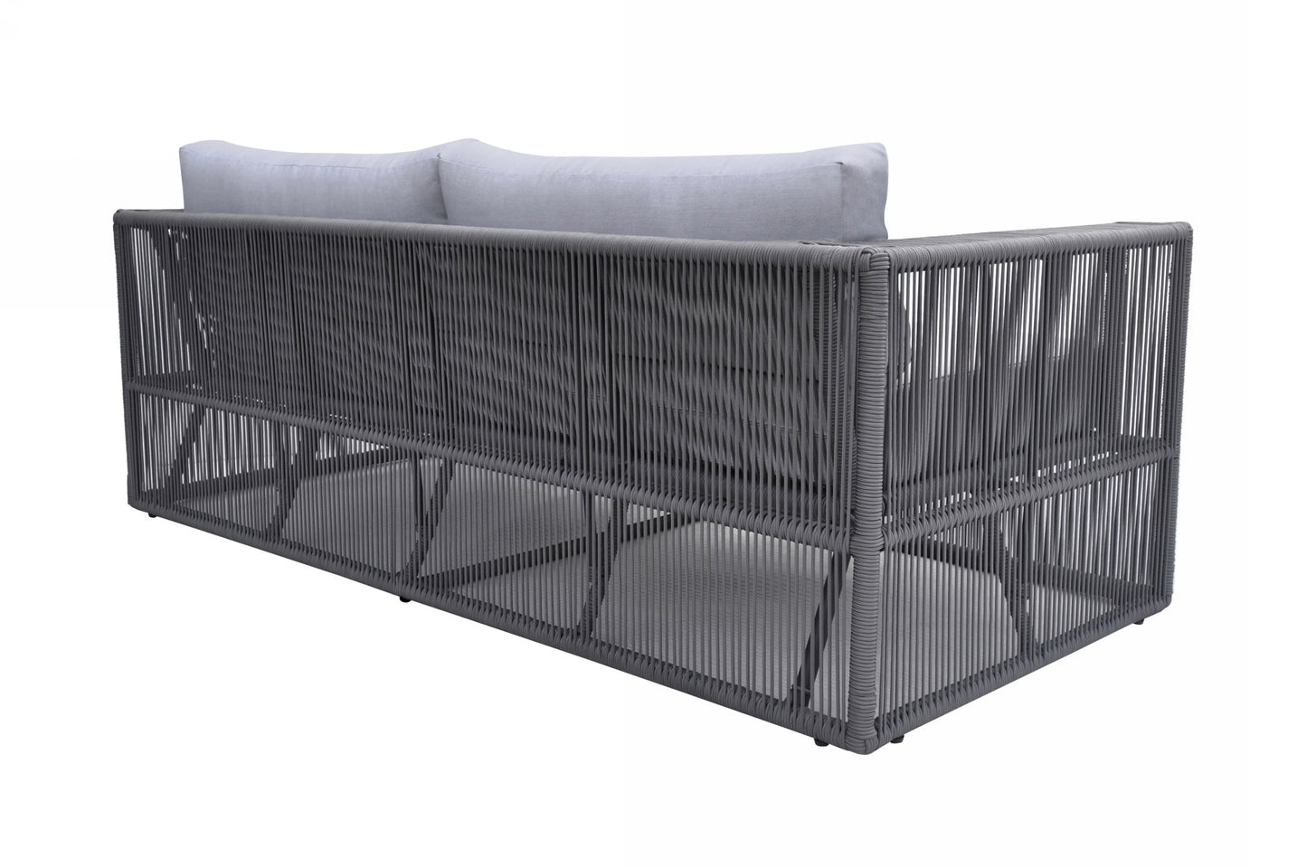 Renava Whimsy Modern Outdoor Light Grey and Dark Grey Sofa Set