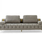 Divani Casa Ladera Glam Grey and Gold Fabric Sofa