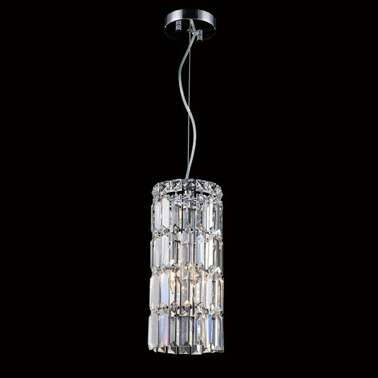 Magnum Pendant 1-Light in Chrome 7706CH by StarFire Crystal