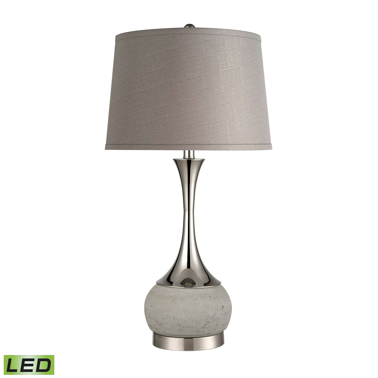 Septon 29" Table Lamp Polished Concrete LED by Elk