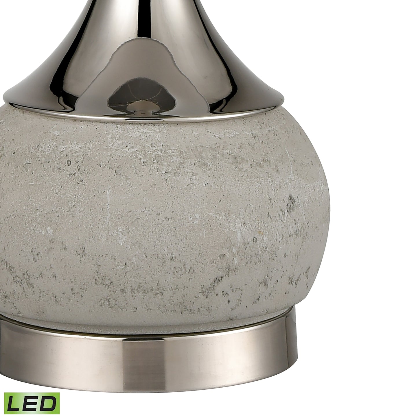 Septon 29" Table Lamp Polished Concrete LED by Elk