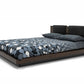 Nova Domus Fantasia Contemporary Dark Walnut and Dark Grey Bed