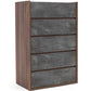 Nova Domus Rado Modern Walnut and Stucco Chest