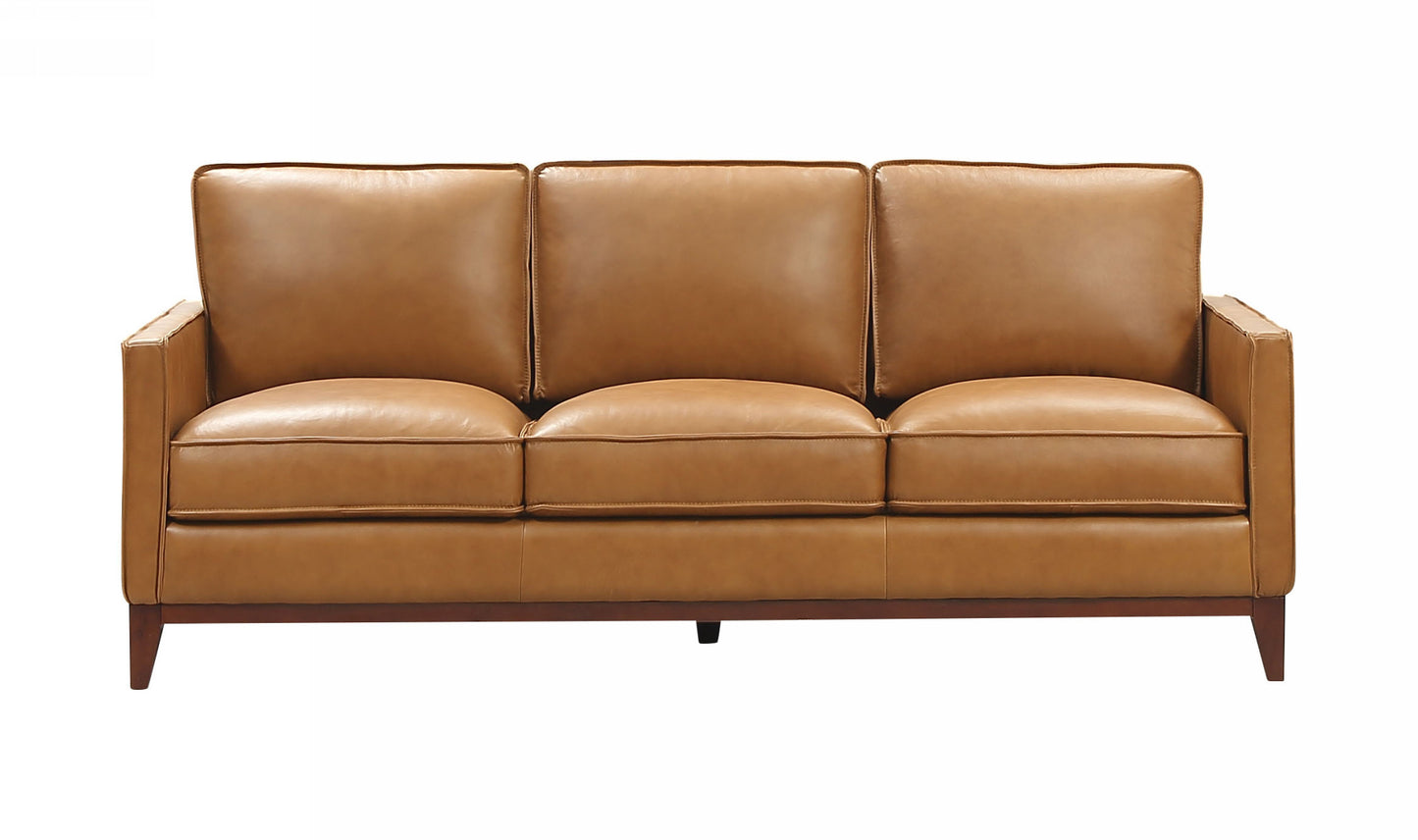 Divani Casa Naylor Modern Brown Italian Leather Split Sofa