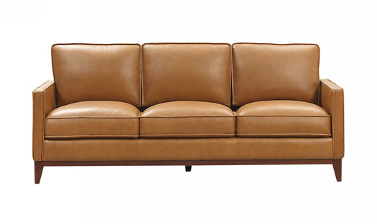 Divani Casa Naylor Modern Brown Italian Leather Split Sofa