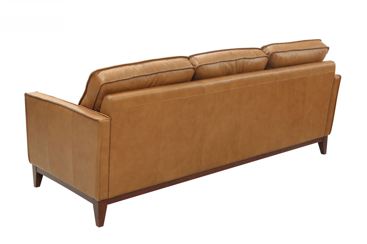 Divani Casa Naylor Modern Brown Italian Leather Split Sofa