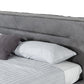 Lamod Italia Hollywood Italian Contemporary Grey Leather Bed