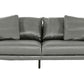 Divani Casa Jacoba Modern Dark Grey Leather Sofa