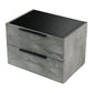 Nova Domus Ferrara Modern Volcano Oxide Grey Nightstand