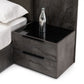 Nova Domus Ferrara Modern Volcano Oxide Grey Nightstand