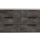 Nova Domus Ferrara Modern Volcano Oxide Grey Dresser