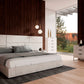 Nova Domus Marbella Italian Modern White Faux Marble Bed Set