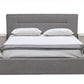 Nova Domus Juliana Italian Modern Grey Upholstered Bed