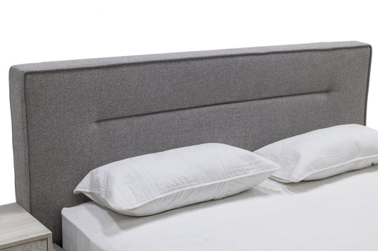 Nova Domus Juliana Italian Modern Grey Upholstered Bed